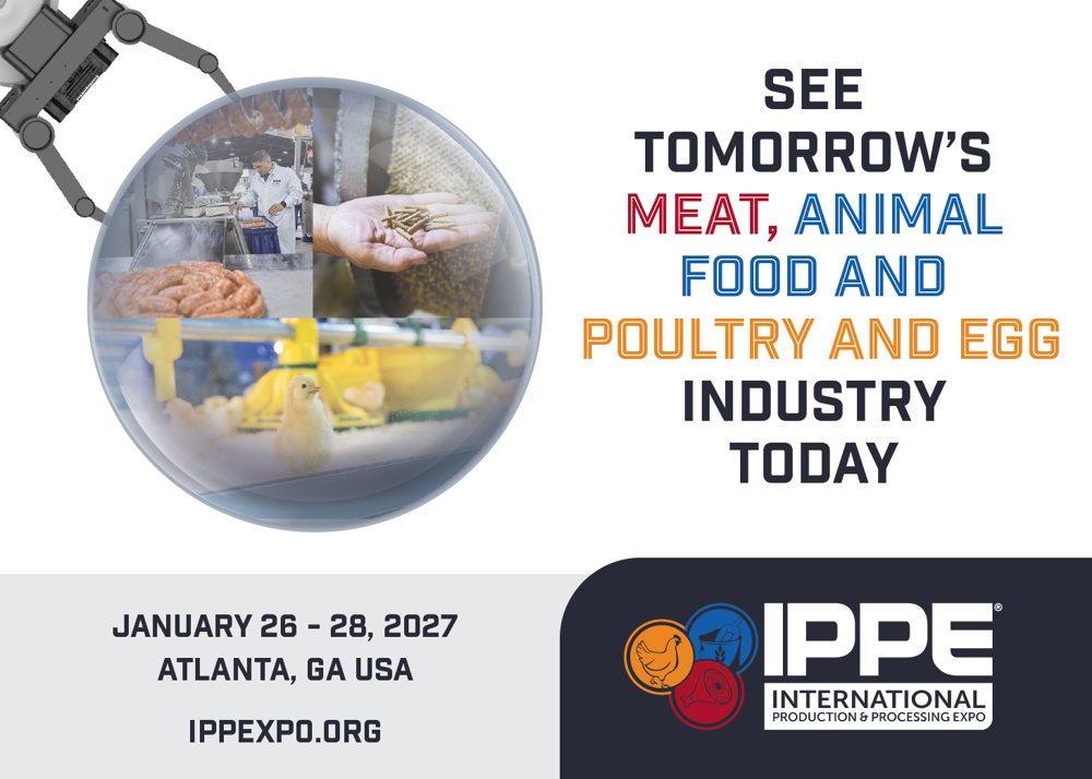 IPPE 2027 International Production & Processing Expo, January 26–28, 2027, Atlanta, Georgia